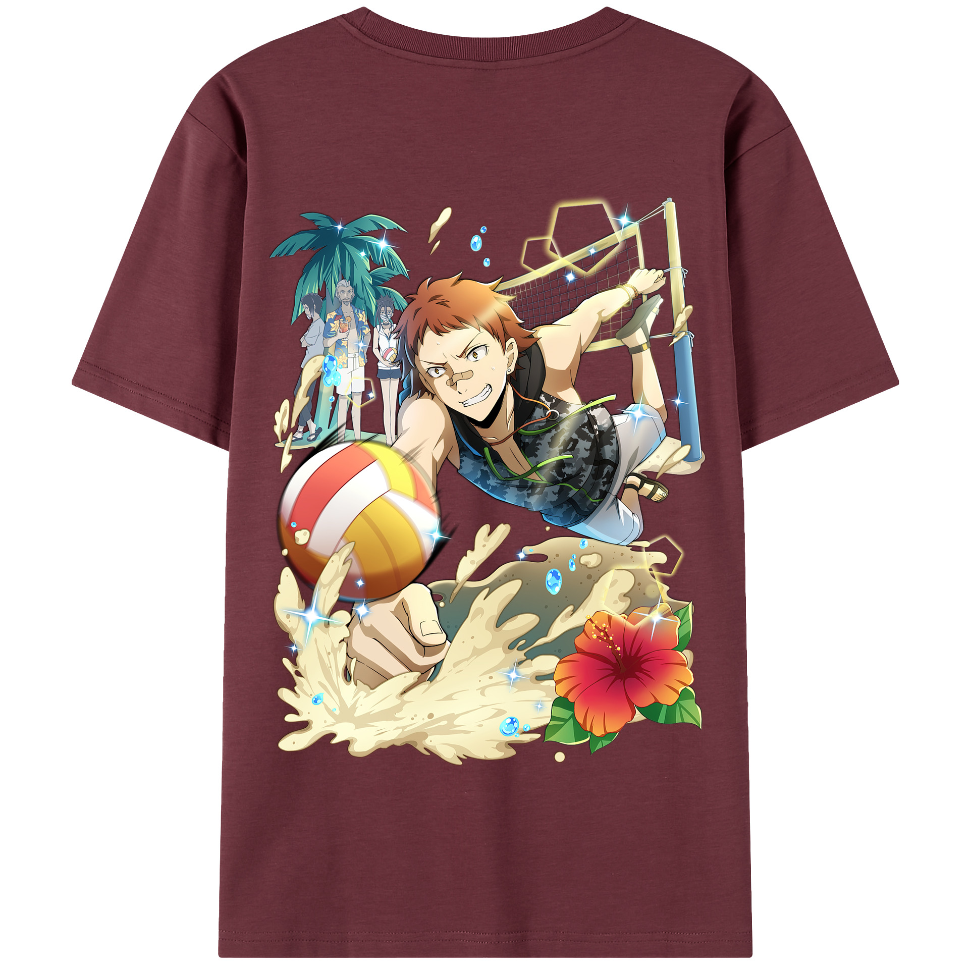 （画像用） 文豪ストレイドッグス Bungo Stray Dogs 綿100％半袖Tシャツ（背面プリント）